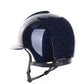 Kep Italia Paardrijhelm Cromo 2.0 Polish Polo Klep Blauw Suede Inserts