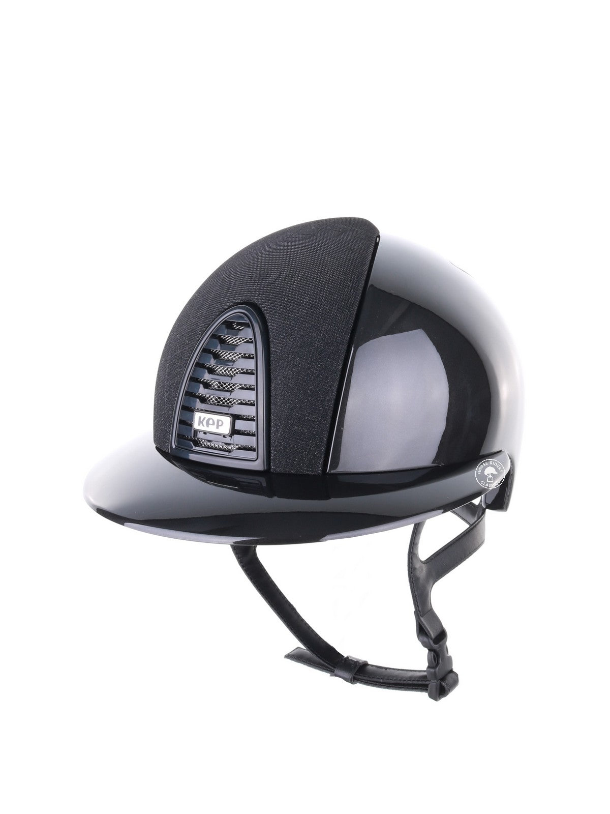 Kep Italia Paardrijhelm Cromo 2.0 Shine Polo Klep Zwart RAW Frame Galassia insert