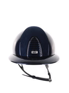 Kep Italia Paardrijhelm Cromo 2.0 Polish Polo Klep Blauw Suede Inserts