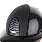 Kep Italia Paardrijhelm Cromo 2.0 Shine Polo Klep Zwart RAW Frame Star Insert Beige Kinband