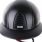 Kep Italia Paardrijhelm Cromo 2.0 Textile Polo Klep Zwart Bordeaux Kinband