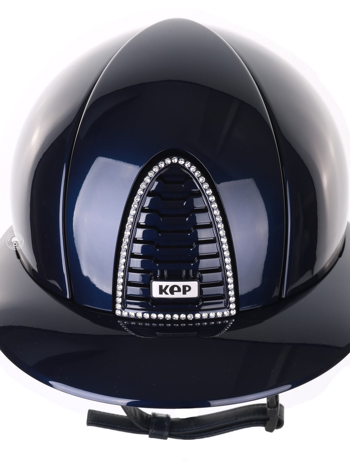 Kep Italia Paardrijhelm Cromo 2.0 Polish Polo Klep Blauw Swarovski Frame