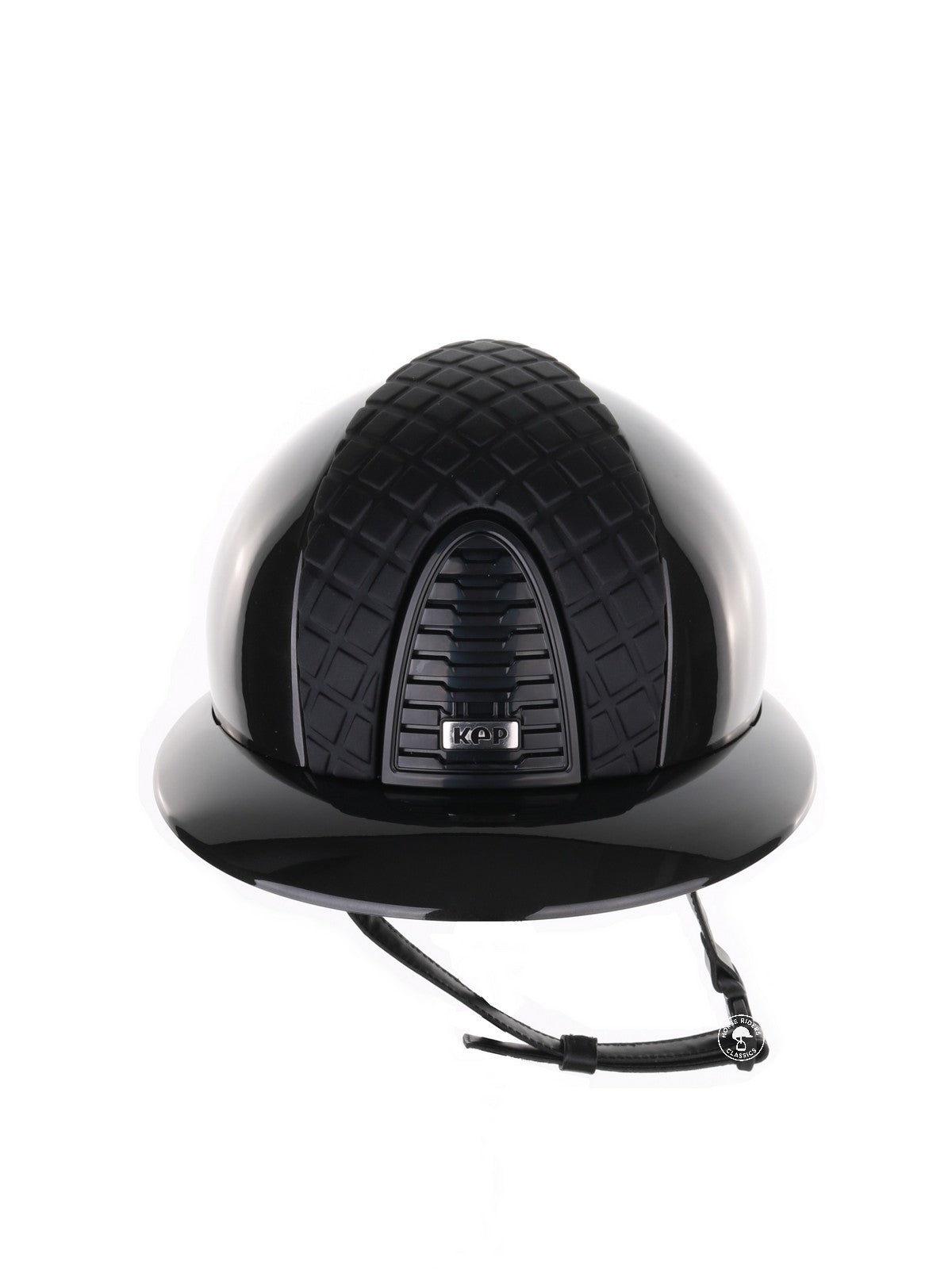 Kep Italia Paardrijhelm Cromo 2.0 Shine Polo Klep Zwart RAW Frame Milano insert