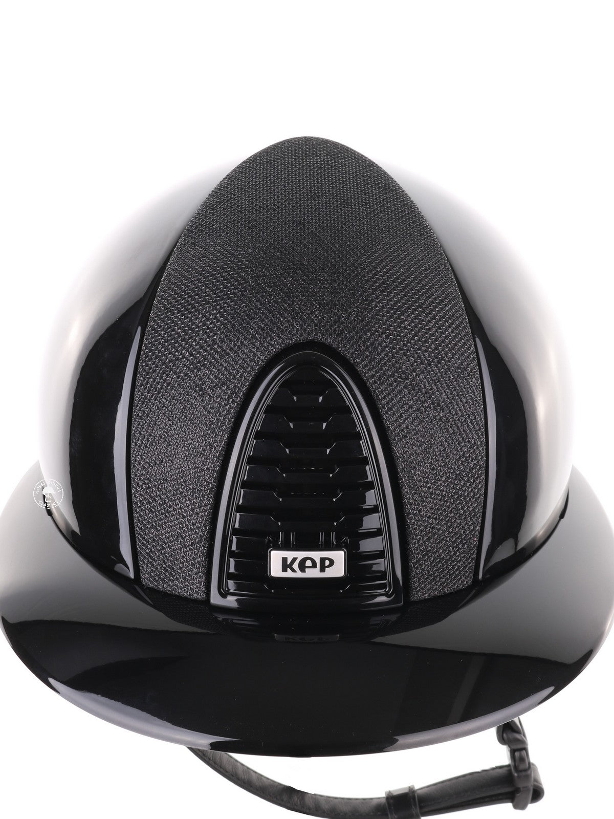 Kep Italia Paardrijhelm Cromo 2.0 Polish zwart Polo klep Luminor black insert