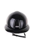 Kep Italia Paardrijhelm Cromo 2.0 Textile Polo Klep Zwart Polish Inserts