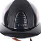 Kep Italia Paardrijhelm Cromo 2.0 Shine Polo Klep Zwart RAW Frame Luminor Insert Beige Kinband