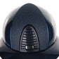 Kep Italia Paardrijhelm Cromo 2.0 Shine Polo Klep Blauw RAW Frame Luminor Blue Insert Beige Kinband