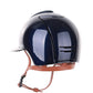Kep Italia Paardrijhelm Cromo 2.0 Polish Polo Klep Blauw Swarovski Frame Beige Kinband