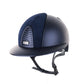 Kep Italia Paardrijhelm Cromo 2.0 Textile Polo Klep Blauw Suede Inserts