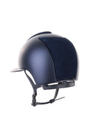 Kep Italia Paardrijhelm Cromo 2.0 Textile Polo Klep Blauw Suede Inserts