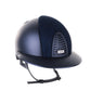 Kep Italia Paardrijhelm Cromo 2.0 Textile Polo Klep Blauw Suede Inserts