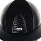 Kep Italia Paardrijhelm Cromo 2.0 Textile Polo Klep Zwart Suede Insert Beige Kinband