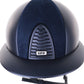Kep Italia Paardrijhelm Cromo 2.0 Textile Polo Klep Blauw Suede Inserts