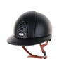 Kep Italia Paardrijhelm Cromo 2.0 Textile Polo Klep Zwart Beige Kinband