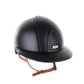 Kep Italia Paardrijhelm Cromo 2.0 Textile Polo Klep Zwart Beige Kinband