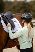 Equiline Dames Sweater Crewneck Eqcarly Surf Green