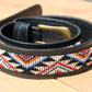 Riem met kraaltjes Ghana Black