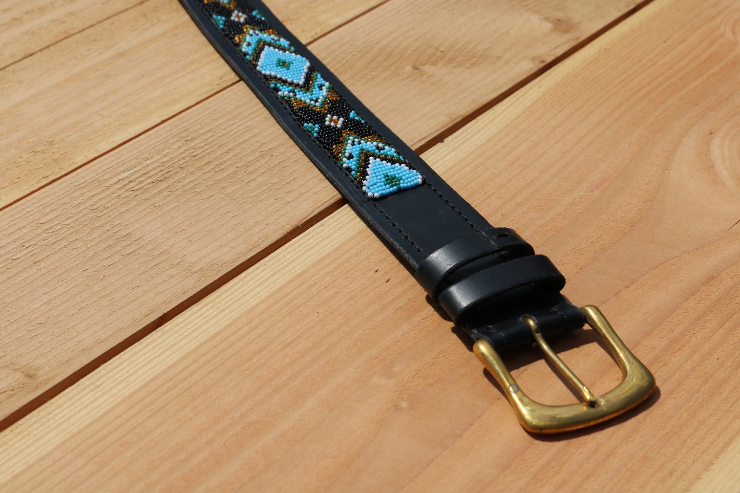 Riem met kraaltjes Mwimbi Turquoise