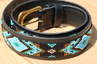 Riem met kraaltjes Mwimbi Turquoise