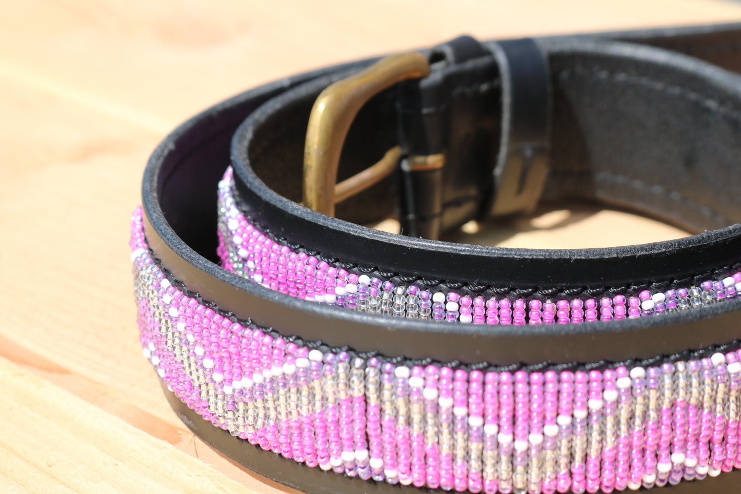 Riem met kraaltjes Kabaka Pink