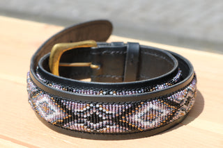 Ceinture avec perles Kampuni Grey