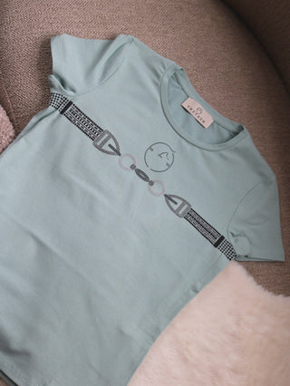 T-shirt Vestrum à manches courtes pour femmes Punta Ala Frosty Green