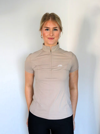 Equiline Trainingsshirt korte mouwen dames Cyelec Tortora