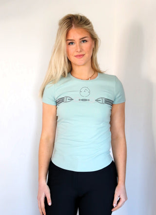 Vestrum t-shirt korte mouwen dames Punta Ala Frosty Green