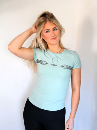 Vestrum t-shirt korte mouwen dames Punta Ala Frosty Green