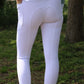 Pantalon d'équitation full grip dames Nicky blanc