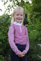 RG wedstrijdshirt Jacquard lange mouw meisjes Roze