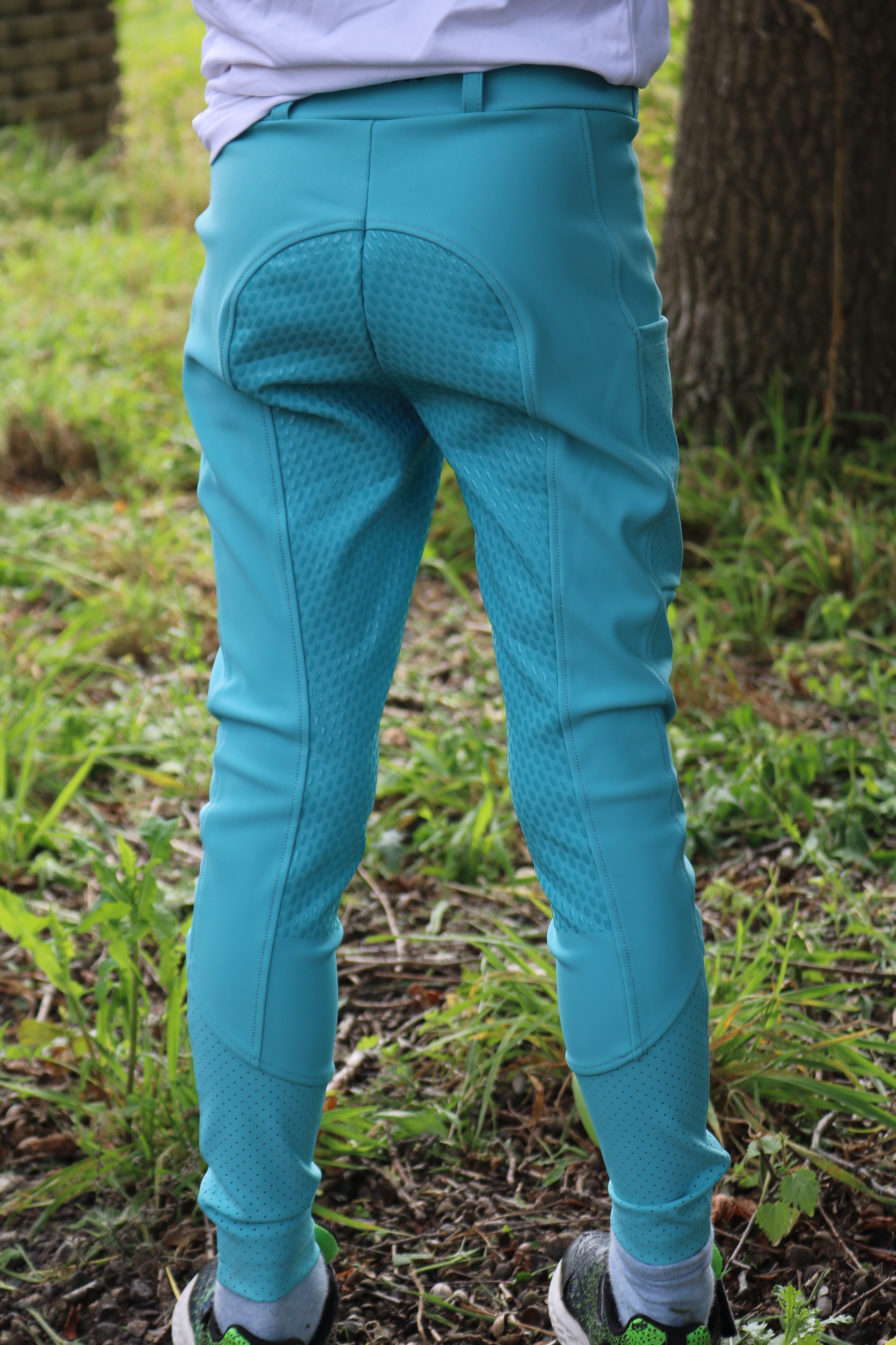 Equiline paardrijlegging unisex junior full grip Gingef Aquarelle