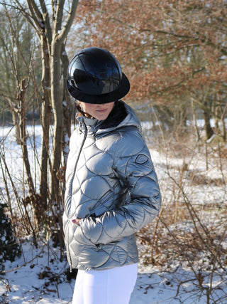 Equiline Gewatteerde Jas Dames Gasic Argento