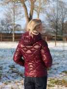 Equiline Gewatteerde Jas Dames Gasic Amaranto