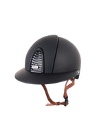 Kep Italia Paardrijhelm Cromo 2.0 Matt Polo Klep Zwart Beige Kinband