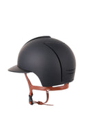 Kep Italia Paardrijhelm Cromo 2.0 Matt Polo Klep Zwart Beige Kinband
