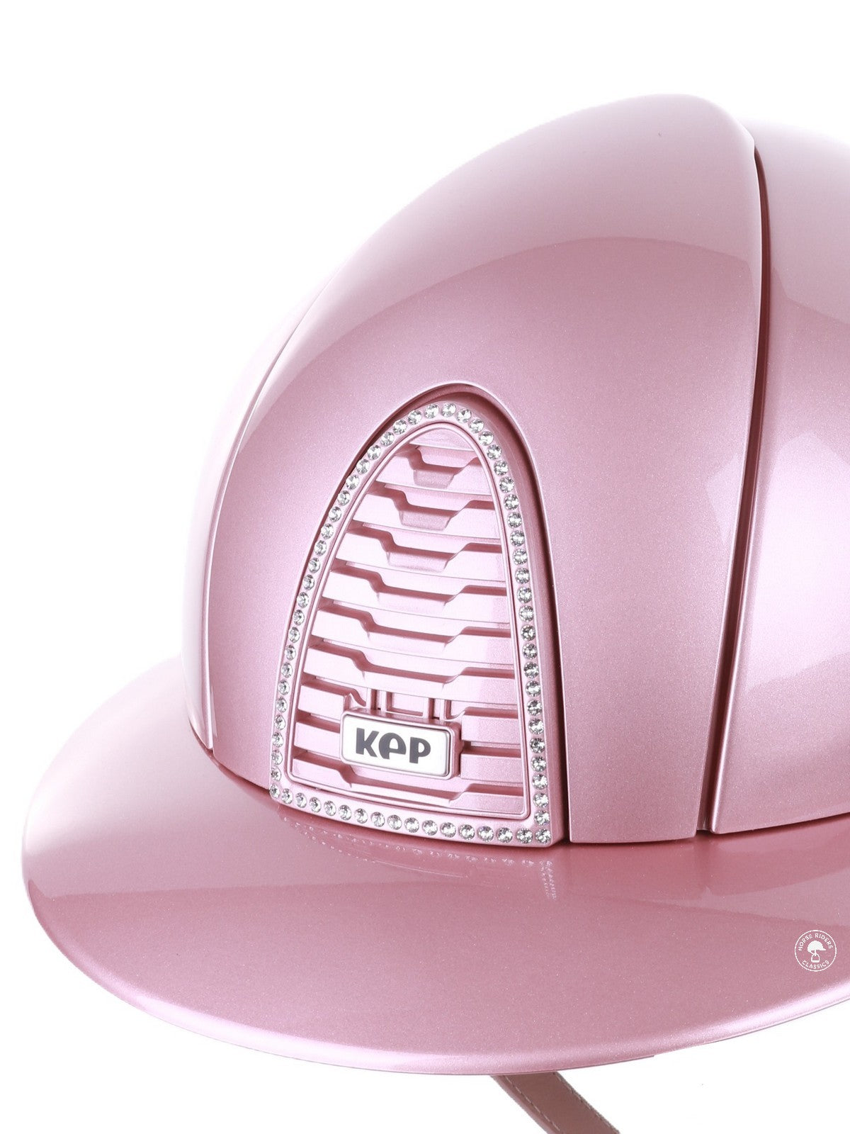 Kep Italia Paardrijhelm Cromo 2.0 Diamond Polo Klep Roze Swarovski Frame