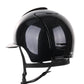 Kep Italia Paardrijhelm Cromo 2.0 Diamond Polo Klep Zwart Shaded Silver Insert Swarovski Frame