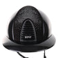 Kep Italia Paardrijhelm Cromo 2.0 Diamond Polo Klep Zwart Shaded Silver Insert Swarovski Frame