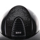 Kep Italia Paardrijhelm Cromo 2.0 Diamond Polo Klep Zwart Shaded Silver Insert Swarovski Frame