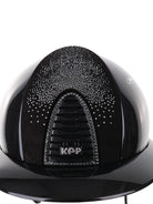 Kep Italia Paardrijhelm Cromo 2.0 Diamond Polo Klep Zwart Shaded Silver Insert Swarovski Frame