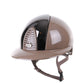 Kep Italia Paardrijhelm Cromo 2.0 Diamond Polo Klep Taupe Mirror Black Insert