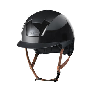 Kask Kooki Shine Zwart Lichtbruine Kinband