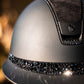 Samshield 2.0 Casque d'équitation Miss Shield Shadowmatt Black Matt 300 cristaux Glacier Noir