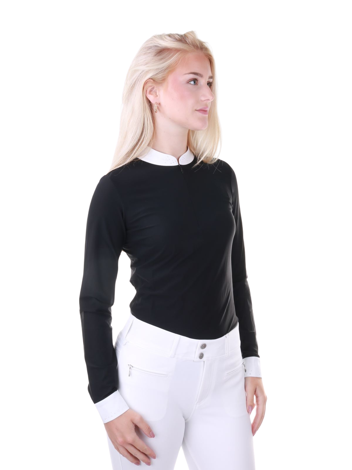 Samshield Wedstrijdshirt Lange Mouwen Dames Louisella Zwart