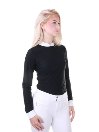 Samshield Wedstrijdshirt Lange Mouwen Dames Louisella Zwart