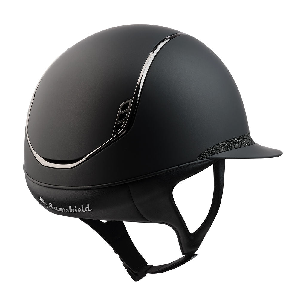 Samshield 2.0 Paardrijhelm Miss Shield Shadowmatt Crystal Fabric FB