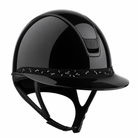 Samshield 2.0 Paardrijhelm Miss Shield Shadowglossy Crystal Leaf FB Matt Zwart Zwart