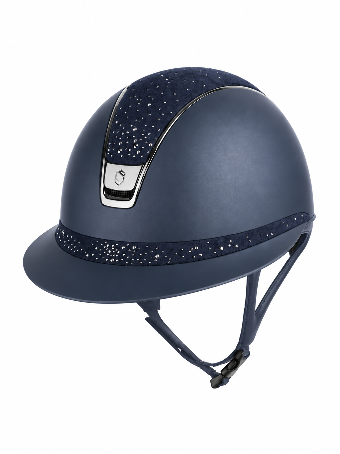 Samshield 2.0 Casque d'équitation Miss Shield Shadowmatt Crystal Rain Navy
