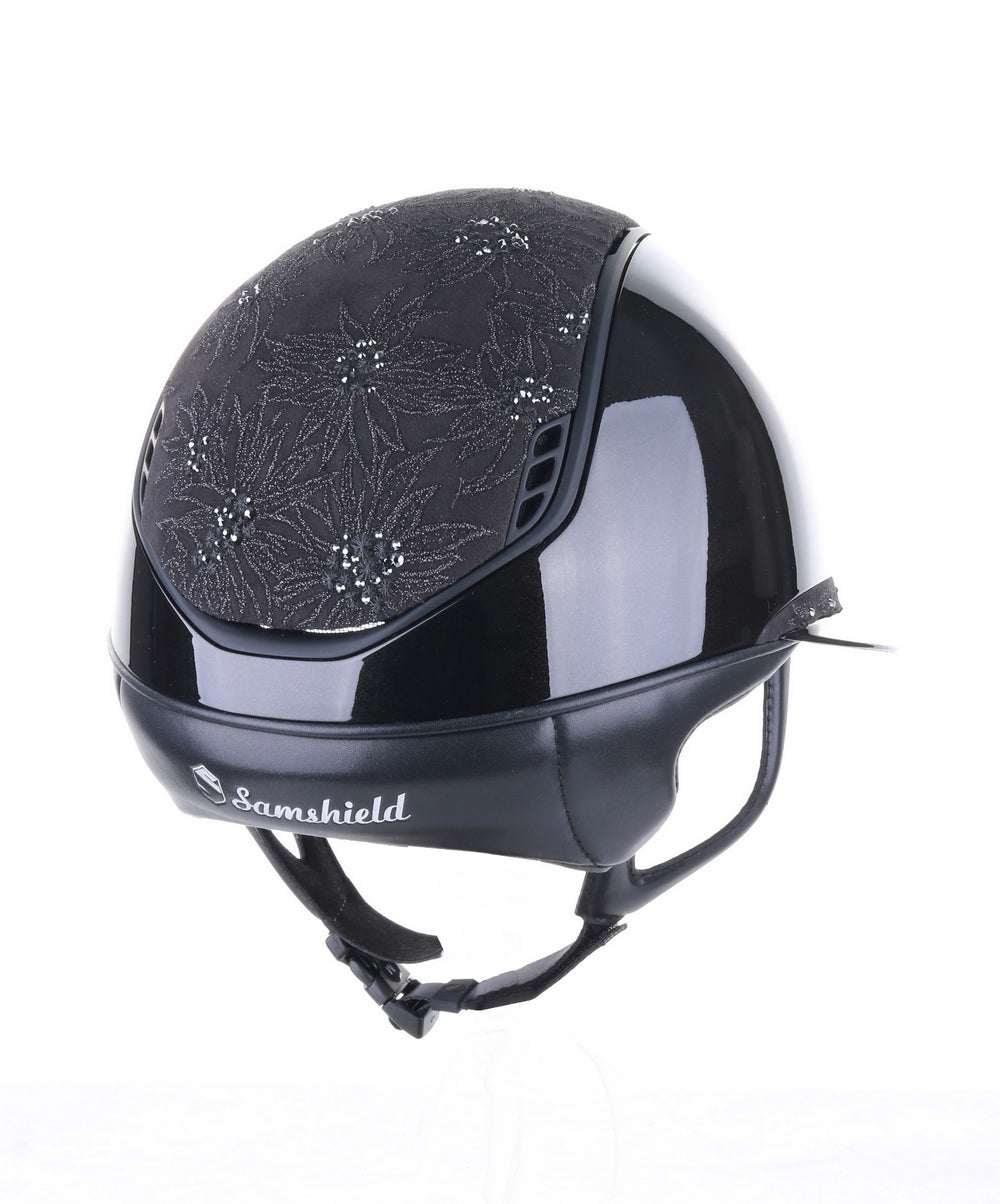 Samshield 2.0 Paardrijhelm Miss Shield Shadowglossy Spring Flower Zwart